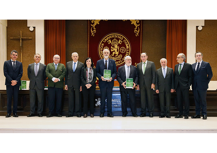 Foto Ignacio Galán y Miguel Arias Cañete presentan la décima edición de ‘Cuadernos de Derecho para Ingenieros’, centrada en la Agenda 2030 de la ONU.